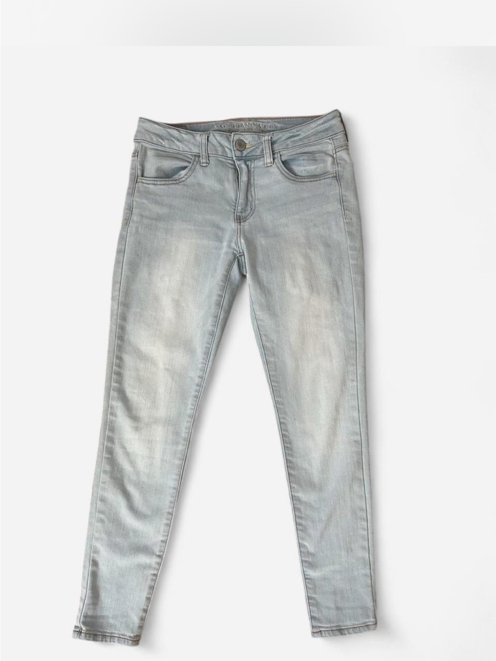 American Eagle Outfitters Light Gray Skinny Jeans